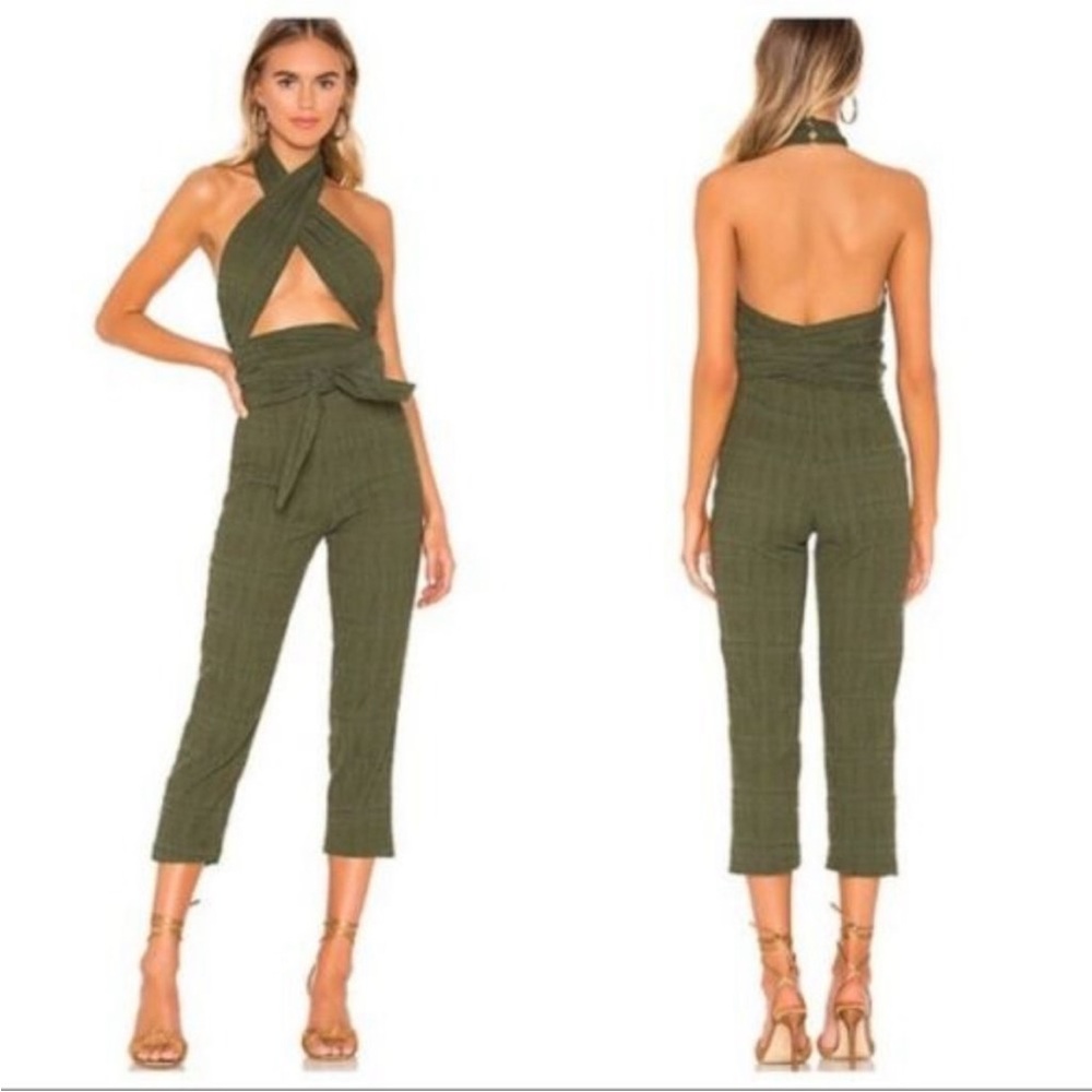 Halter jumpsuit revolve